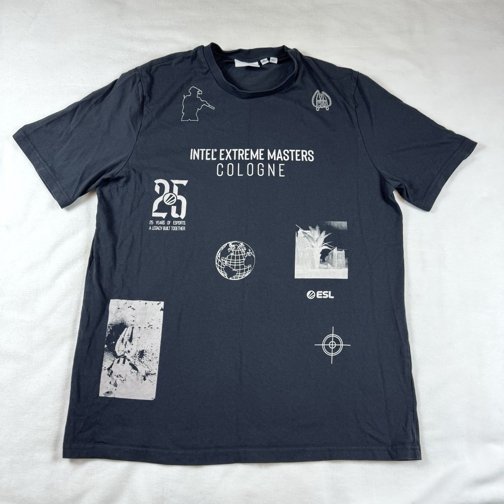 IEM Intel Extreme Masters Tee Shirt Size XL Black T-shirt Cologne 2025 ESL